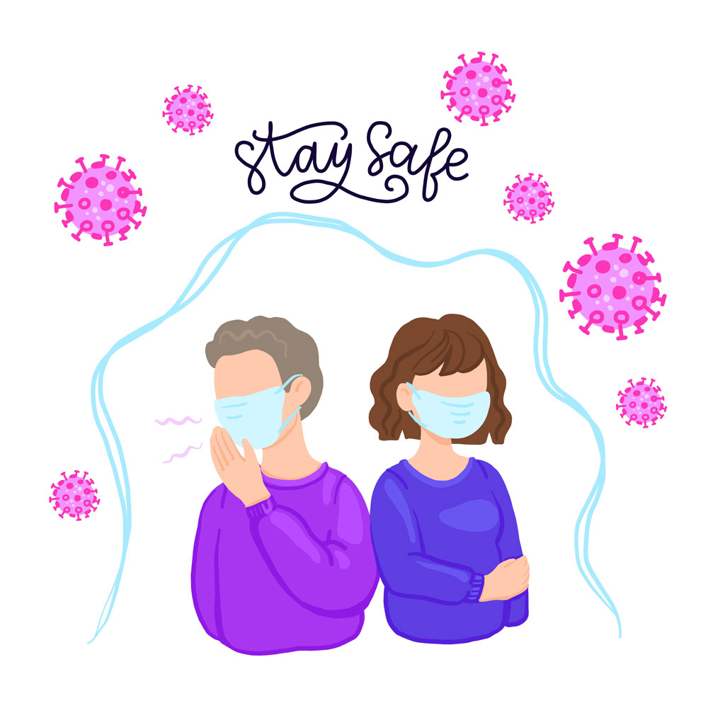Health and Safety Wearing face masks during Corona Virus Pandemic for better health and safety