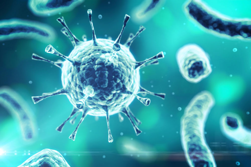 Stop infection spread Illustration of infection spreading
