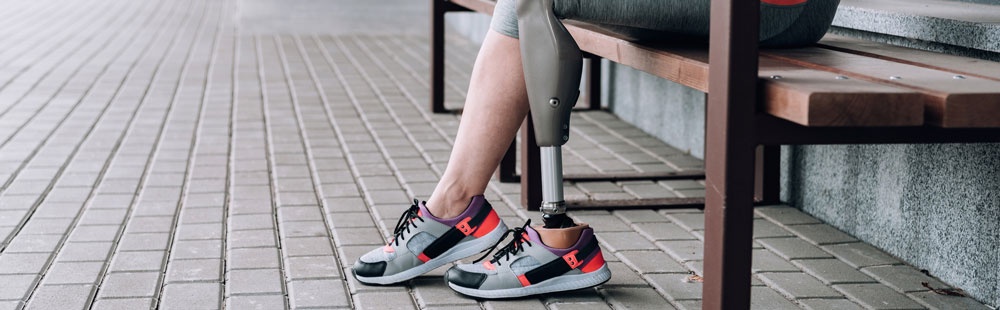 Amputation Rehab Amputee getting amputation rehab with bionic leg machine