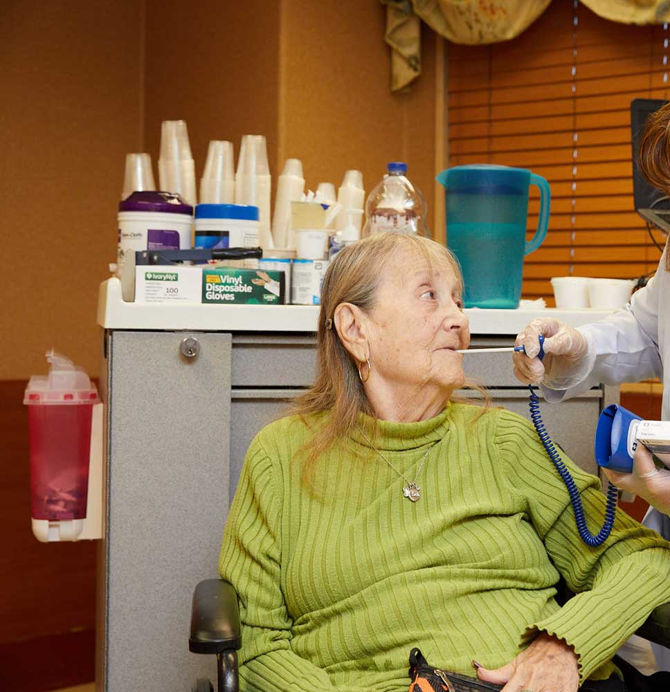 Short-term rehab Senior women getting short-term rehab
