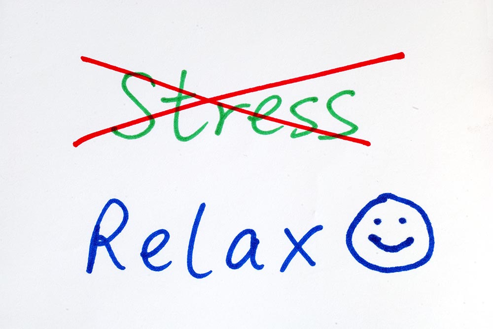 relieve-stress picture about being relax and not to take stress